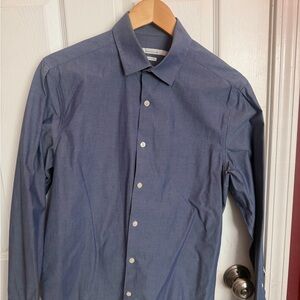 Classic Blue Men's Dress Shirt